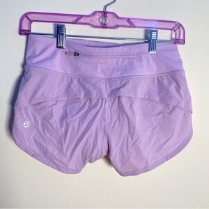 lululemon athletica Women's Light Purple Athletic Shorts